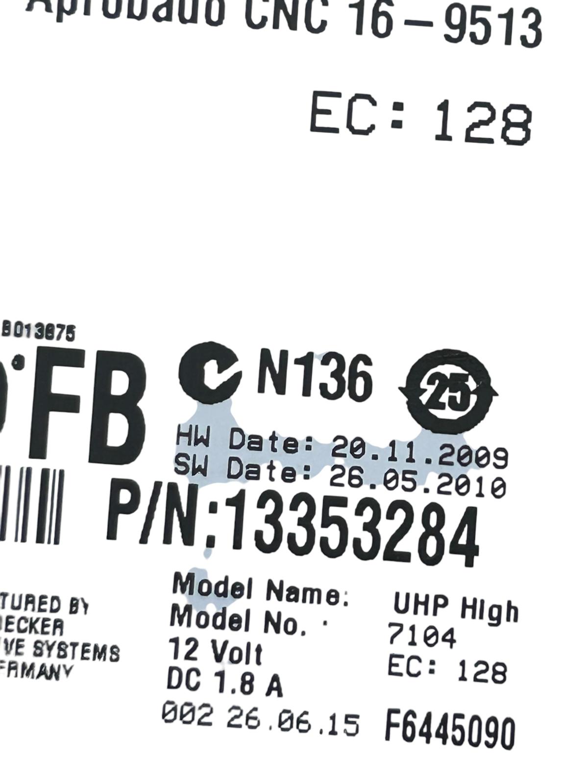 Centralina bluetooth opel astra j 1600 cdti 2011/2015 13353284