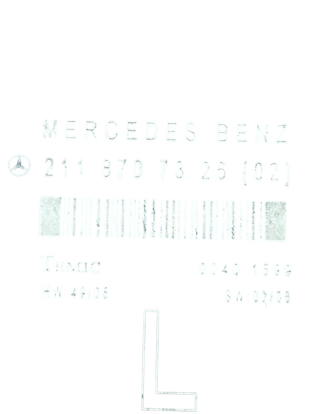 Centralina portiera anteriore sinistra Mercedes-Benz Classe E W211 2002/2009 A2118707326