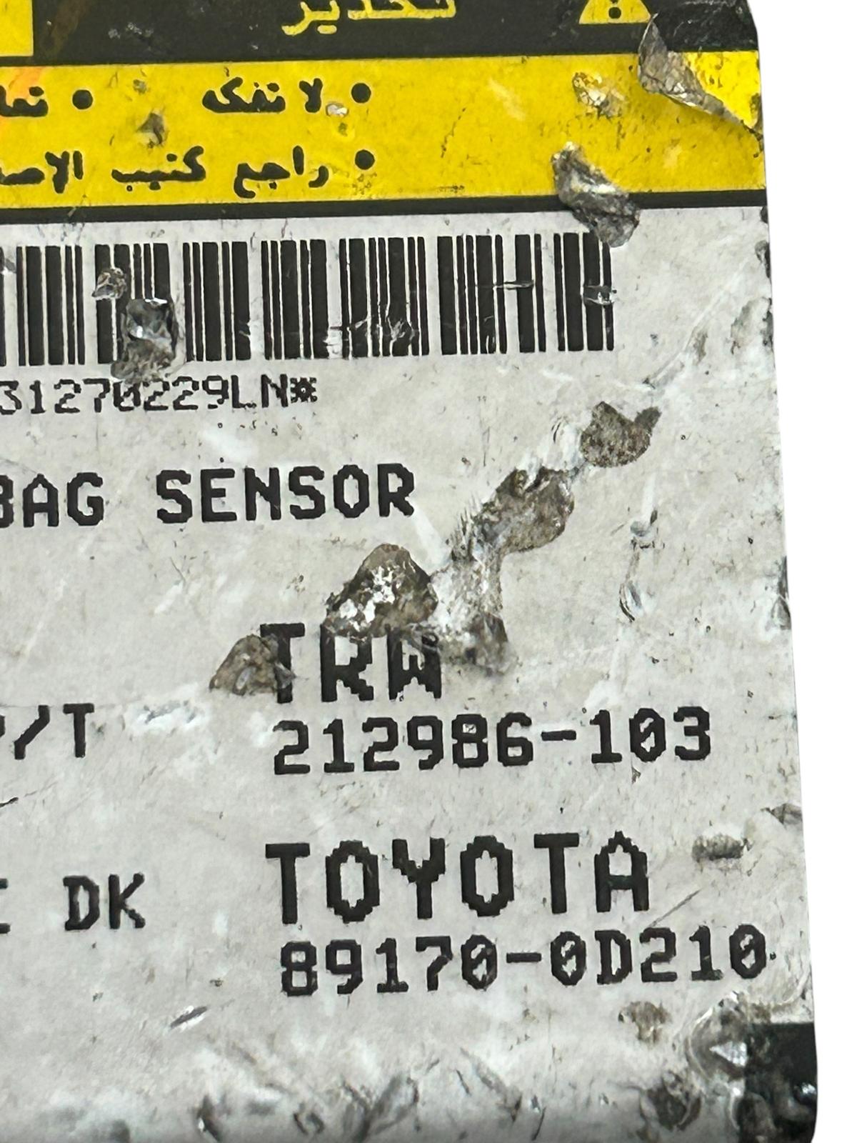 Centralina airbag toyota yaris 1000 benzina 2006/2012 89170-0D210