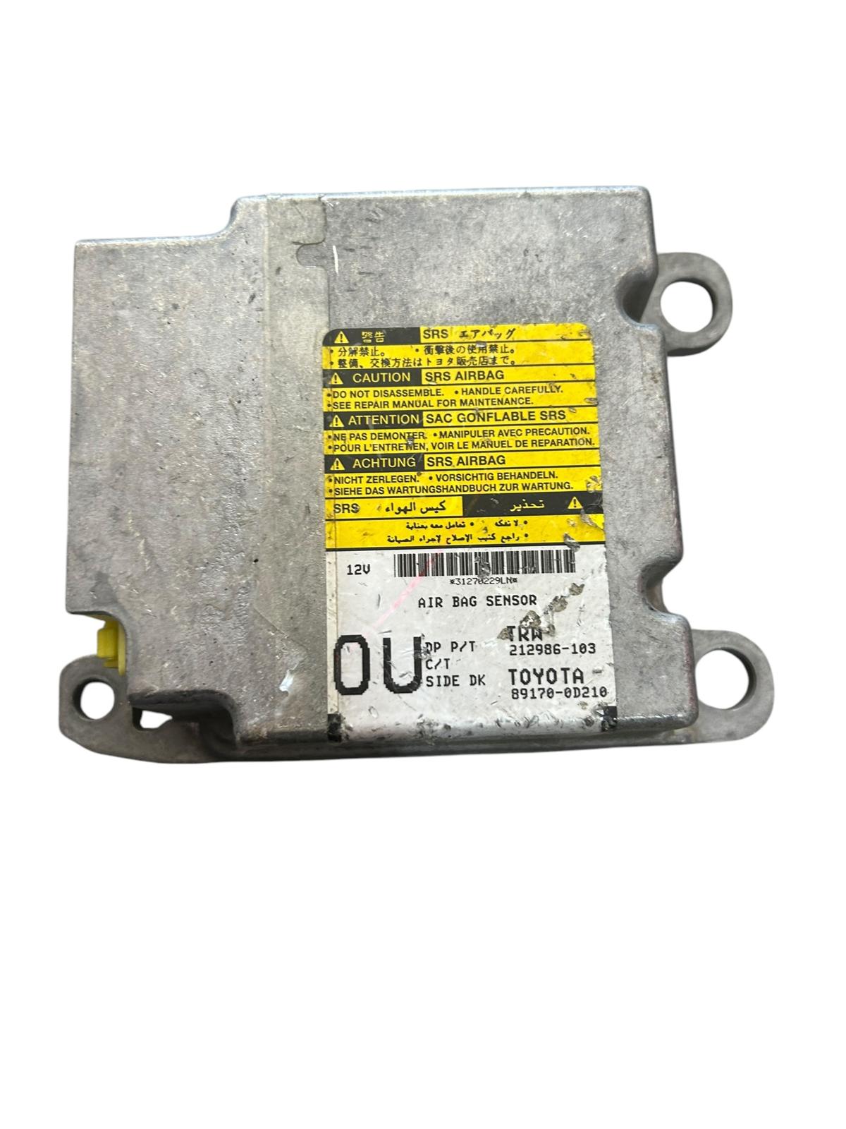 Centralina airbag toyota yaris 1000 benzina 2006/2012 89170-0D210