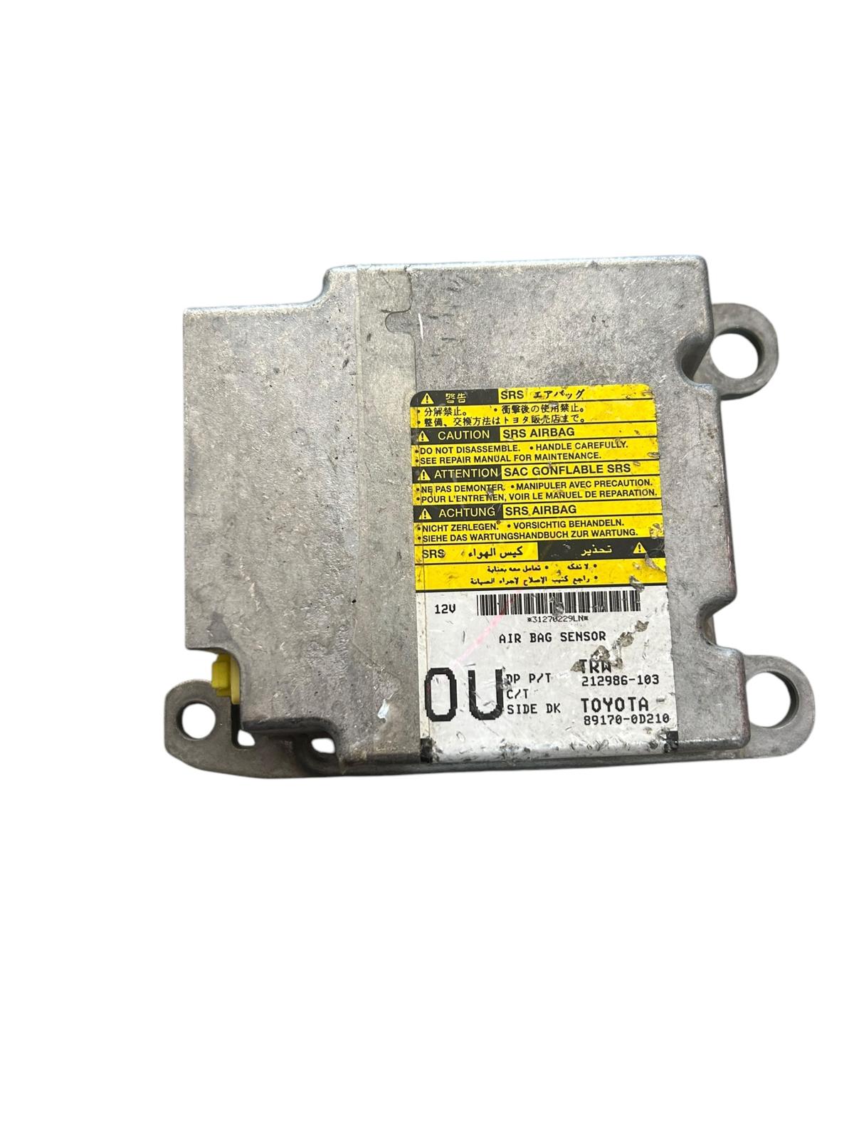 Centralina airbag toyota yaris 1000 benzina 2006/2012 89170-0D210