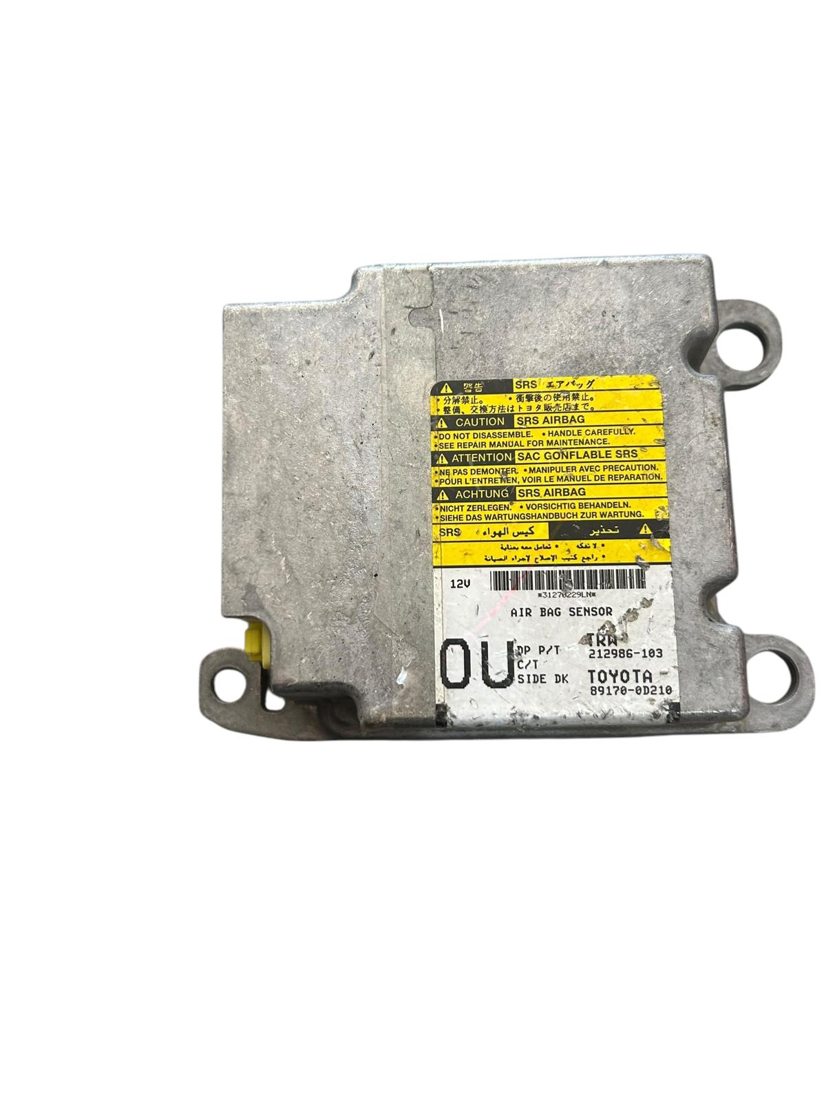 Centralina airbag toyota yaris 1000 benzina 2006/2012 89170-0D210