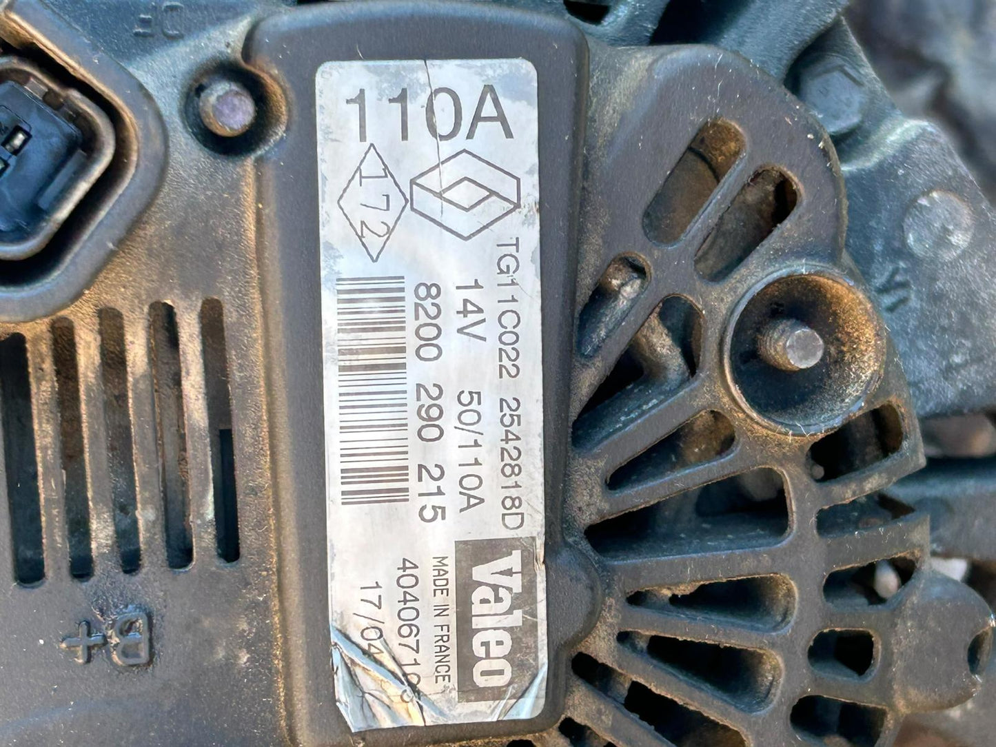 Alternatore renault scenic 1900 dci 120 cv 2004/2009 8200290215