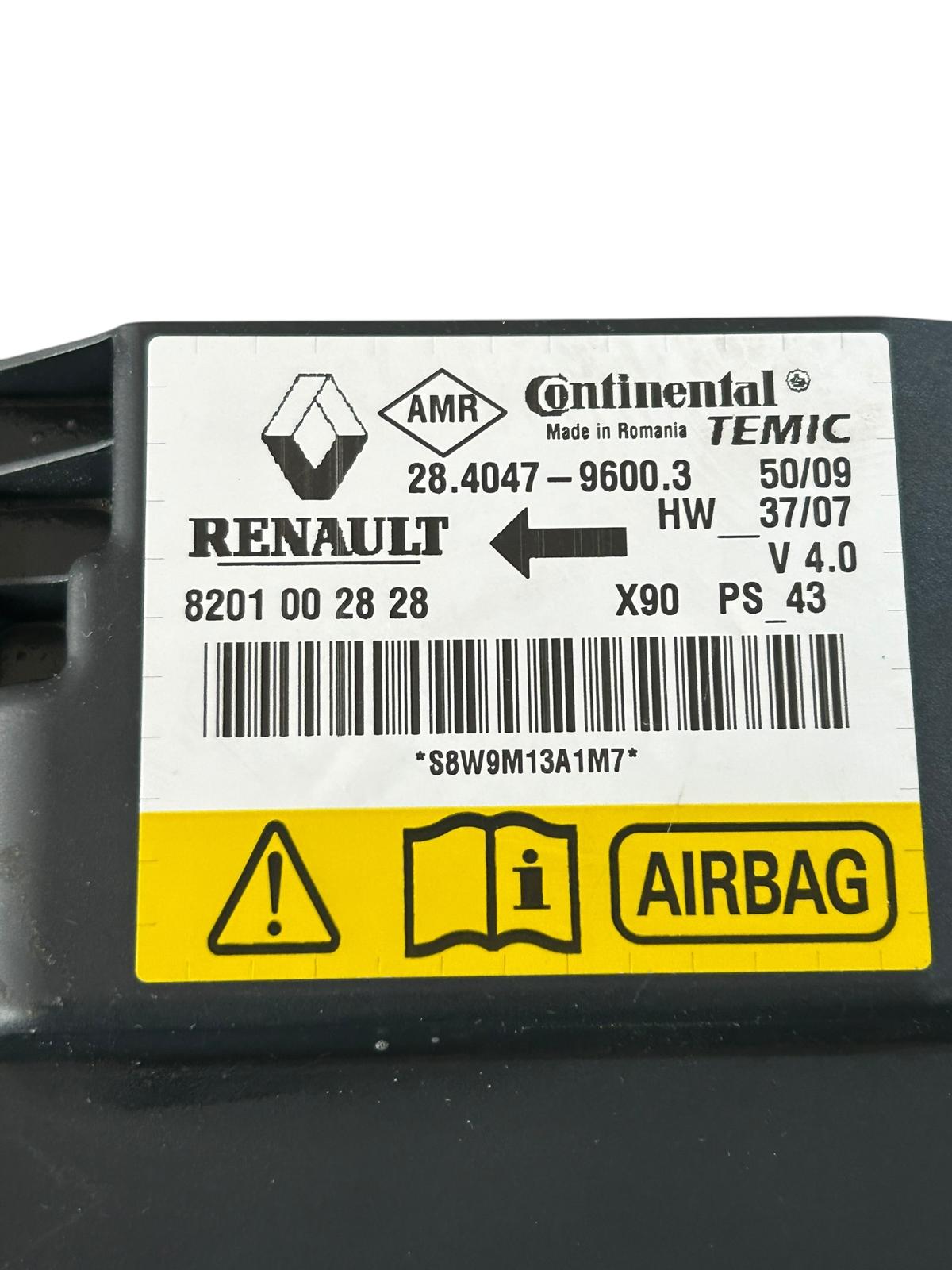 Centralina airbag dacia sandero I serie 2008/2012 8201002828