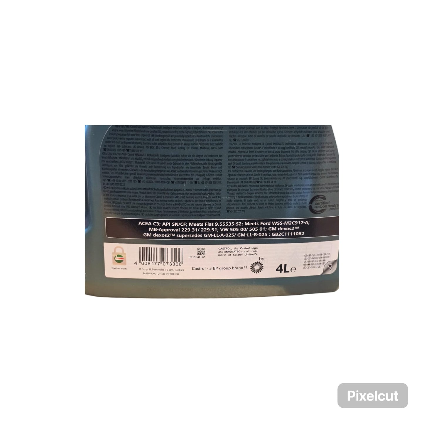 Olio motore 5w40 Castrol Magnatec Professional OE 5w40 dexos 2 acea c3 917a