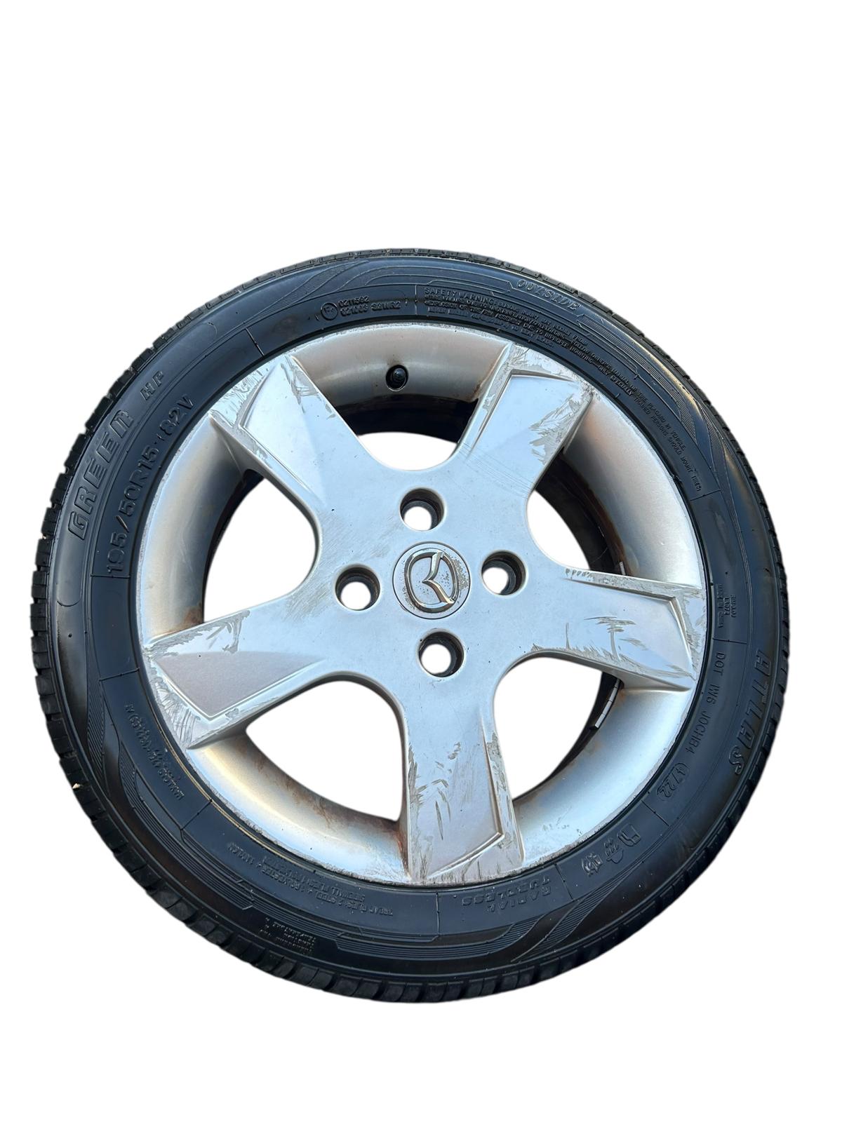 Cerchi in lega da15 mazda 2 1400 benzina 2002/2007 4M71-AA