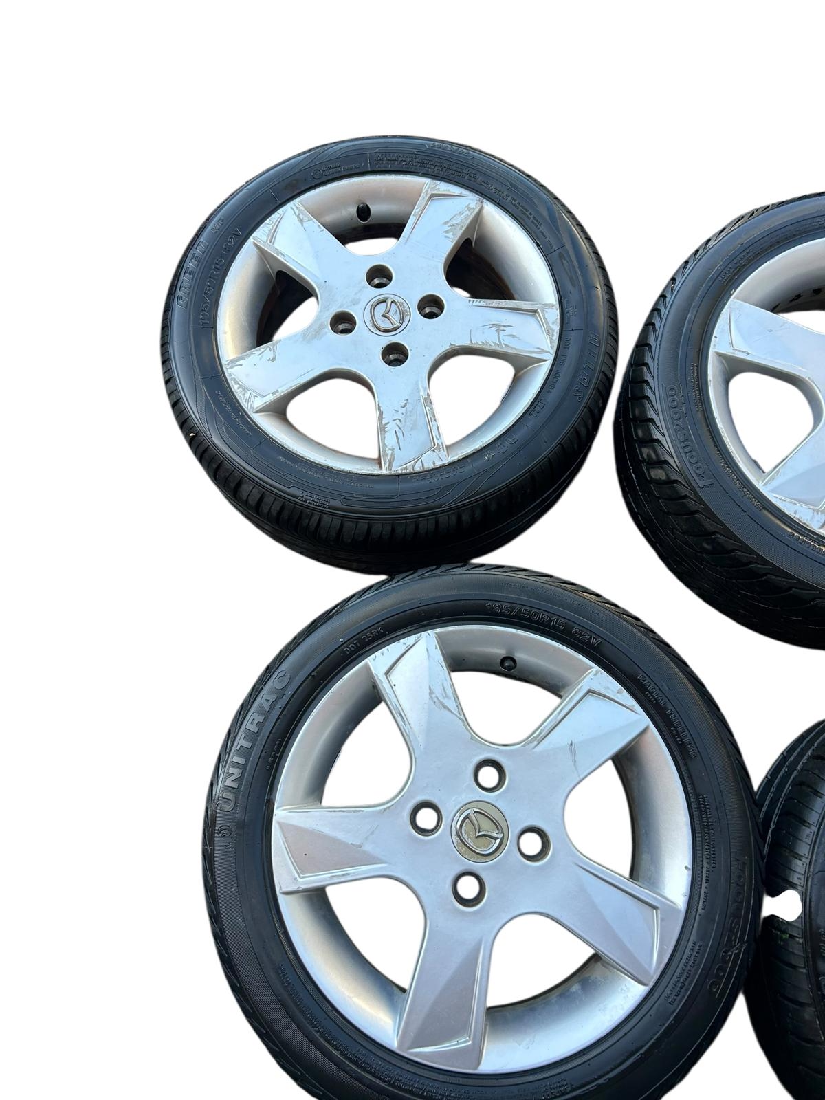 Cerchi in lega da15 mazda 2 1400 benzina 2002/2007 4M71-AA
