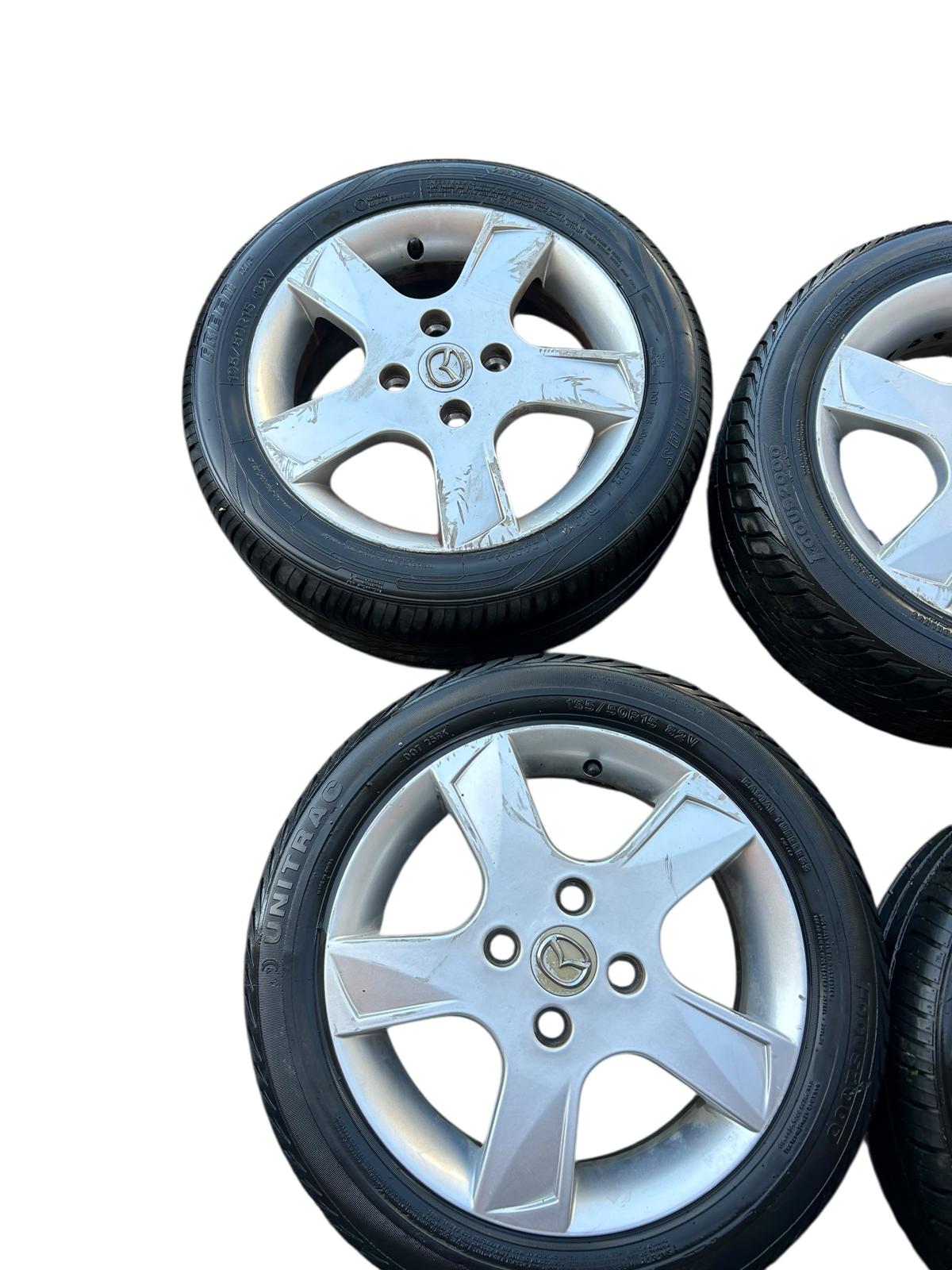 Cerchi in lega da15 mazda 2 1400 benzina 2002/2007 4M71-AA