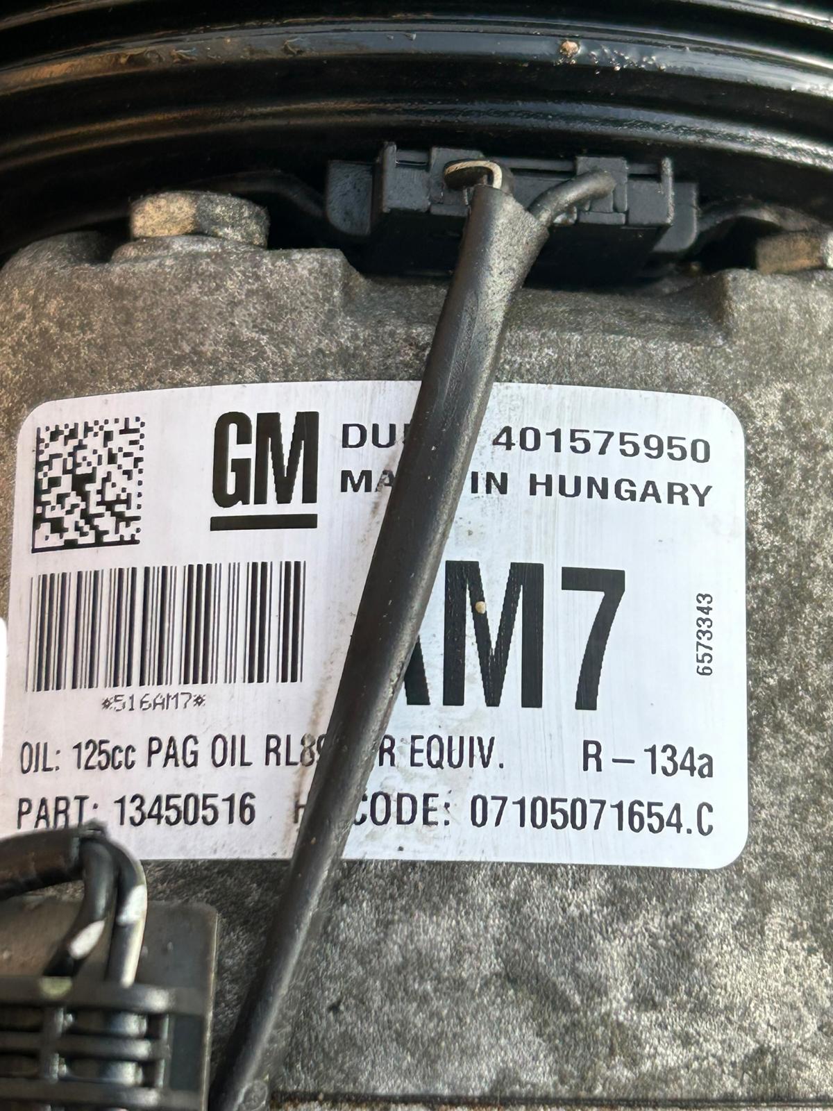 Compressore clima opel astra j 1600 cdti 2011/2016 13450516